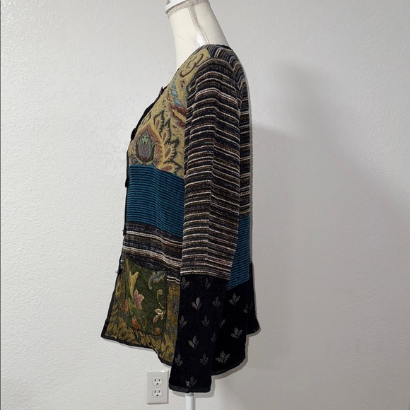 ALEX KIM Women's Multicolor Patchwork Jacket - Picture 3 of 9